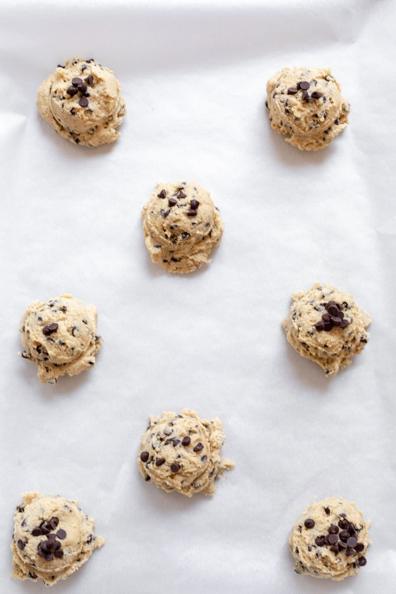 Cookies cut round and stacked, ready to pair with ice cream