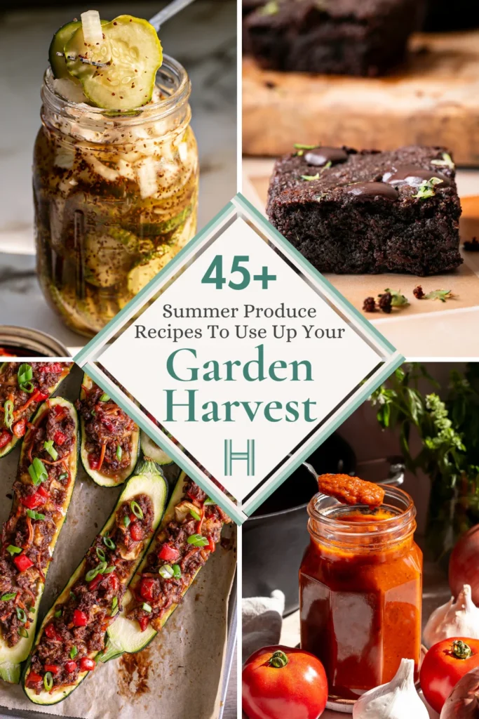 Bountiful summer garden harvest with fresh produce ready for recipes