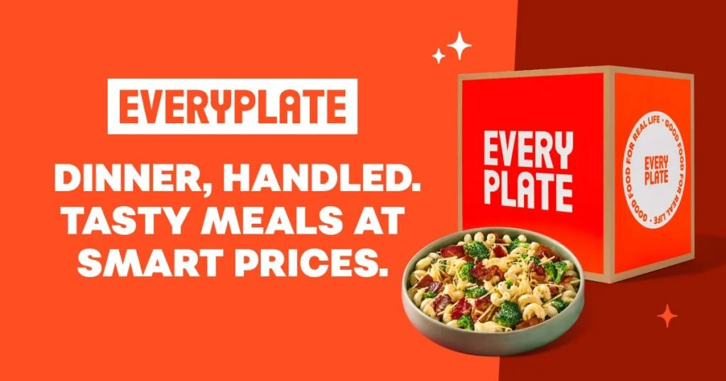 EveryPlate budget meal kit contents with simple weeknight recipes
