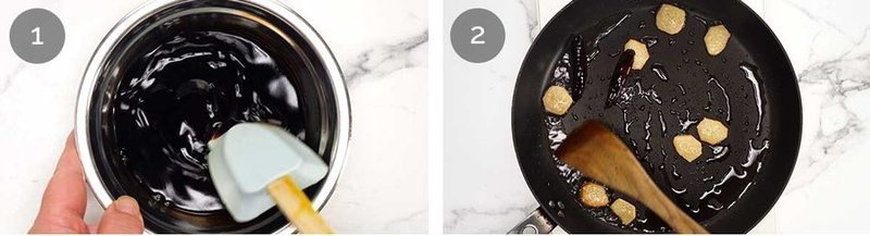 Sauce ingredients whisked together in a small bowl